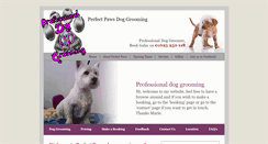 Desktop Screenshot of perfect-paws.co.uk