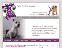 Tablet Screenshot of perfect-paws.co.uk